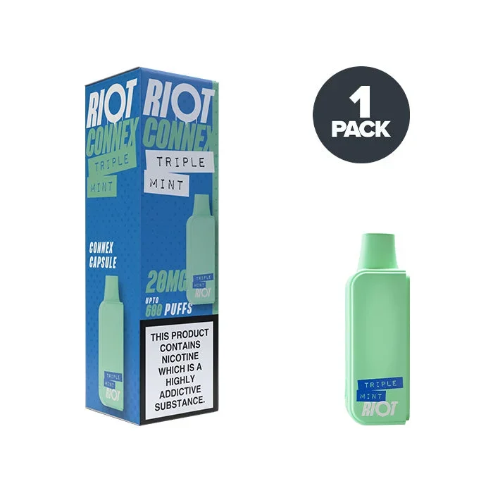 Triple Mint Riot Connex Pre-Filled Pods