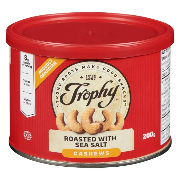 Trophy Roasted Cashews with Sea Salt – 200g