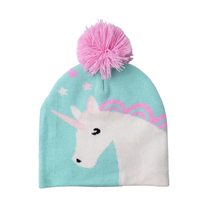 Tuque avec pompon de fantaisie pour toutes-petites