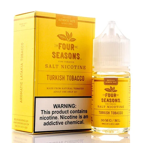 Turkish Tobacco Salt – Four Seasons E-Juice [Naturally-Extracted]