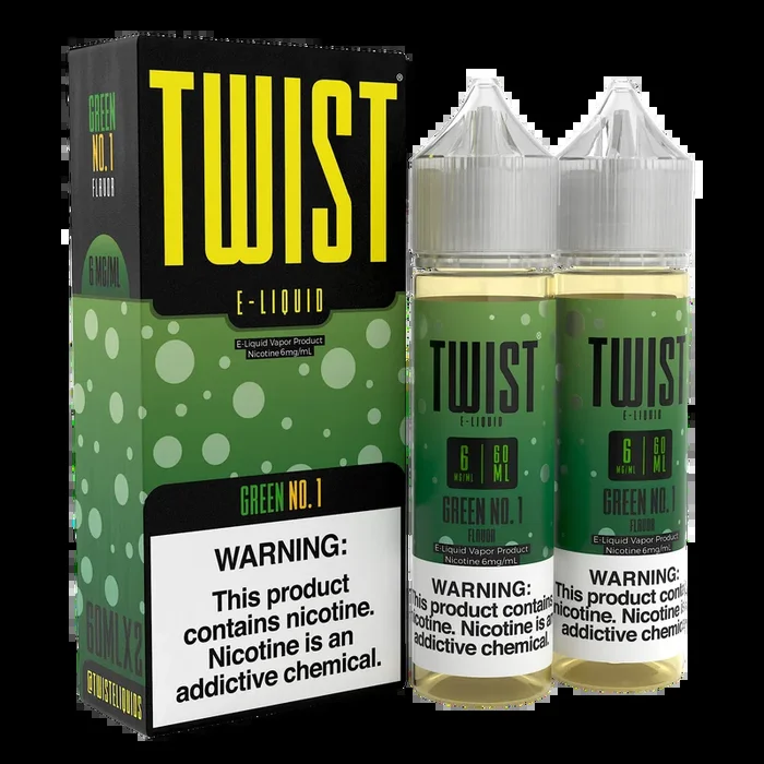 TWIST E-Liquid – Green No.1 – 120ML E-Liquid (Twin 60ML Pack)