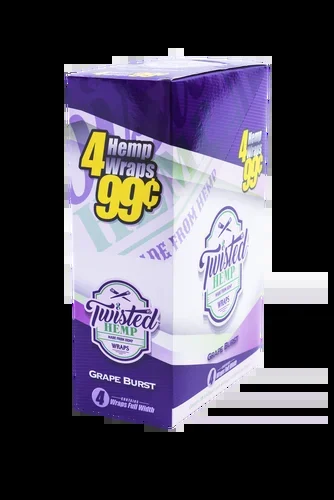 Twisted Hemp Grape Burst Wraps