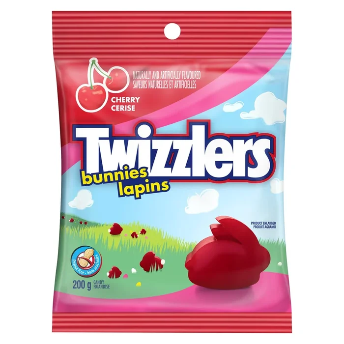 Twizzlers Friandise Cerise Lapins, 200 g