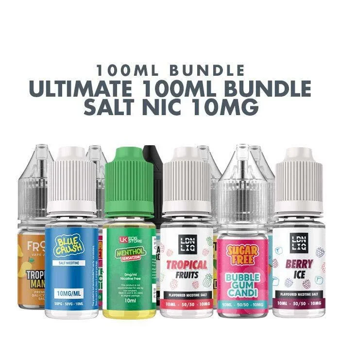 Ultimate 100ml E-liquid Bundle – 10mg