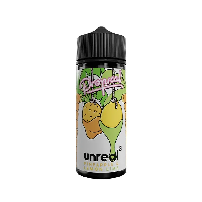 Unreal 3 Propical Pineapple & Lemon Lime 100ml Shortfill E-Liquid