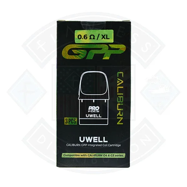 Uwell CALIBURN GPP Integrated Coil Cartridge Pods Side Refill/ 3 Pack