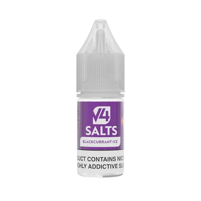 V4 Vapour Blackcurrant Ice 10ml Nic Salt E-Liquid
