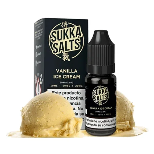Vanilla Ice Cream 10ml (Sales de nicotina) (Sukka Black Salts)