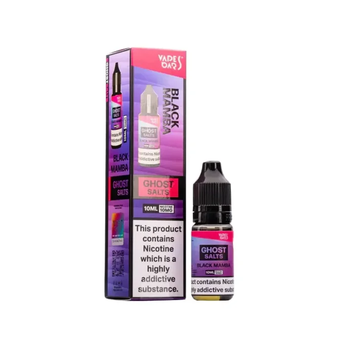 Vapes Bars Ghost Black Mamba 10ml Nic Salt E-liquid