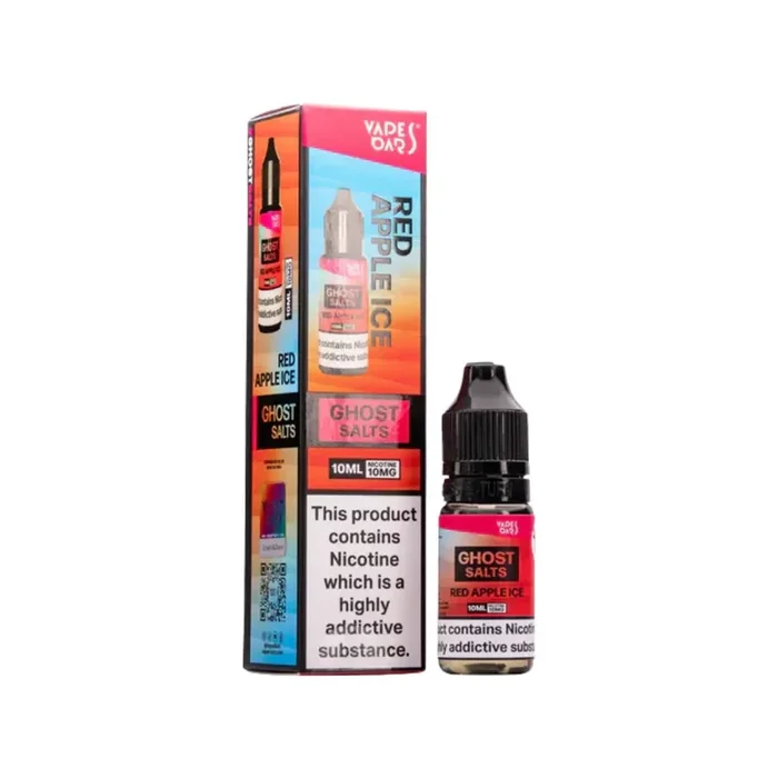 Vapes Bars Ghost Red Apple Ice 10ml Nic Salt E-liquid