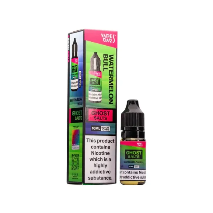 Vapes Bars Ghost Watermelon Bull 10ml Nic Salt E-liquid