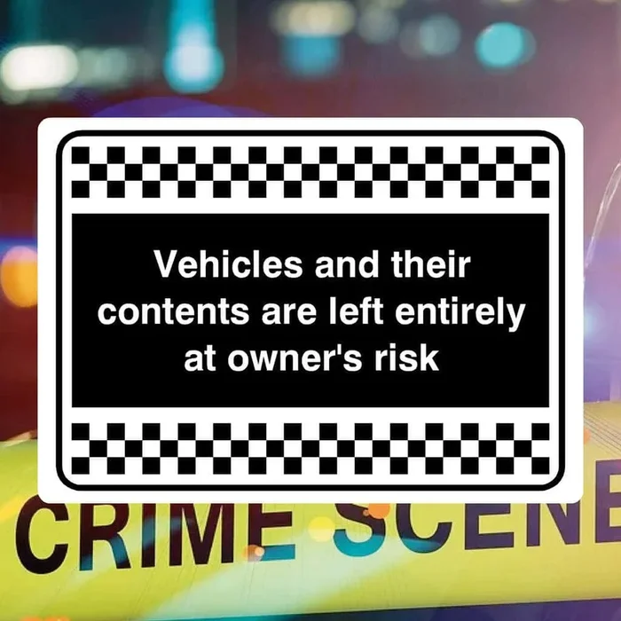 Vehicles & Contents Risk Sign