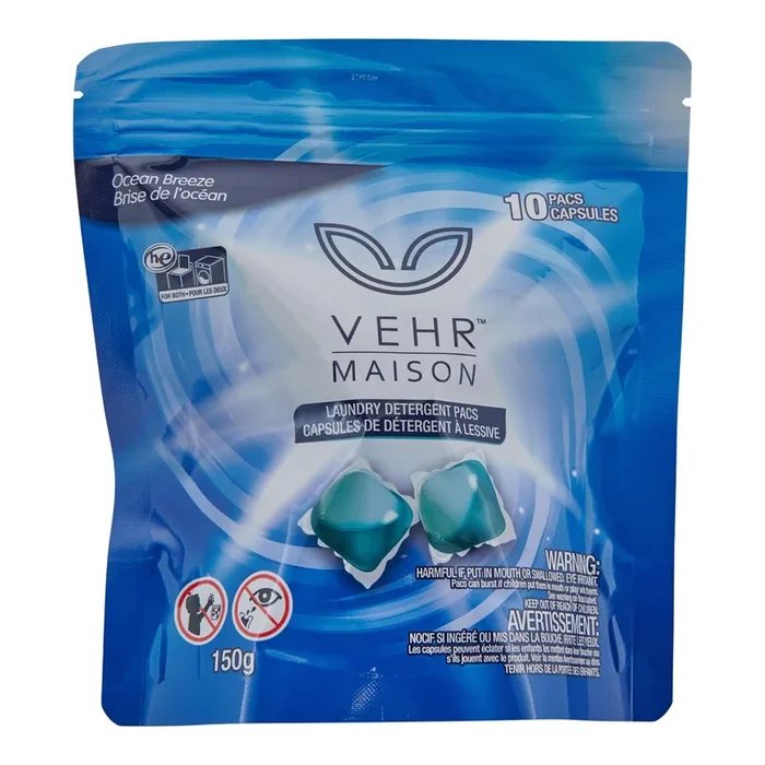 Vehr Maison Ocean Breeze Laundry Detergent Pods, 10-Pack