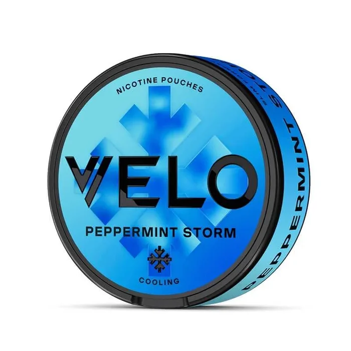 Velo Peppermint Storm Slim Nicotine Pouches – Intense (11mg)