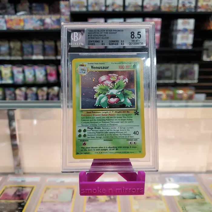 Venusaur – WOTC Black Star Promo Holofoil: BGS 8.5