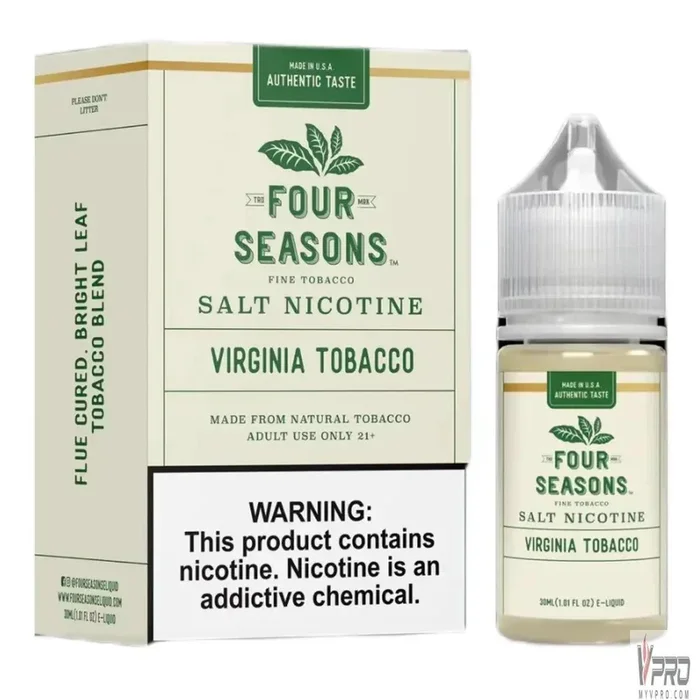 Virginia Tobacco – Four Seasons Salt 30mL