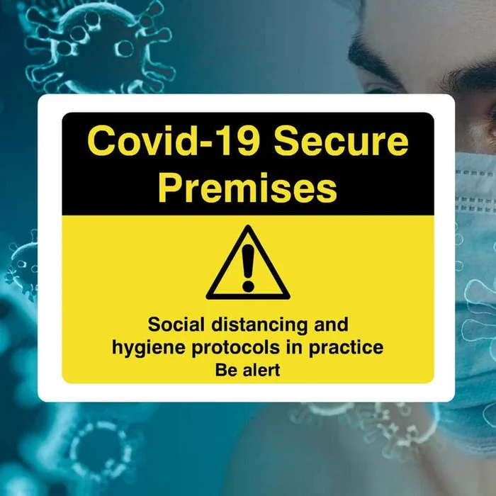 Virus Secure Premises Sign