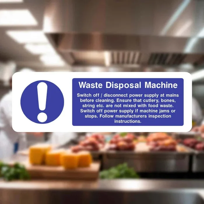 Waste Disposal Machine Sign