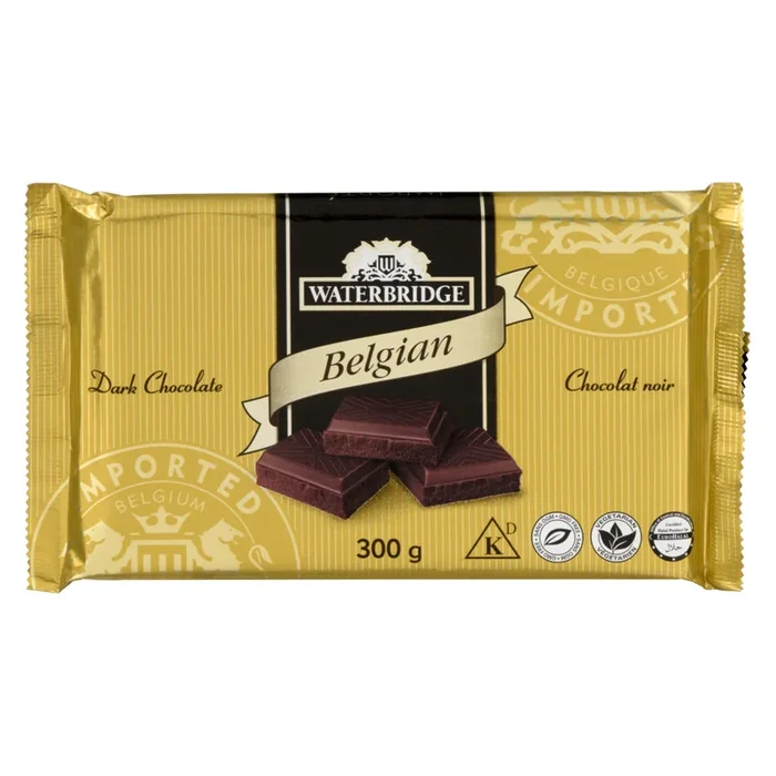 Waterbridge Belgian Dark Chocolate, 300 g