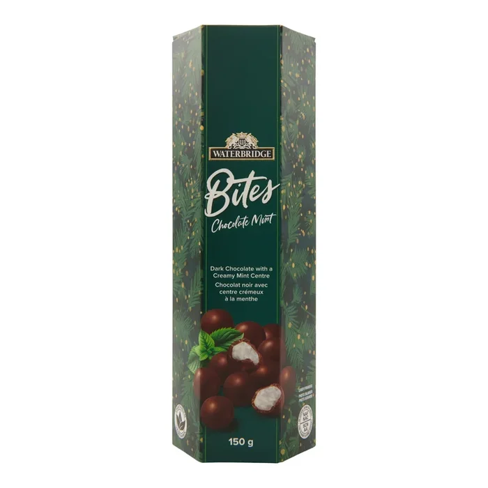 Waterbridge Bites Dark Chocolate Mint, 150 g