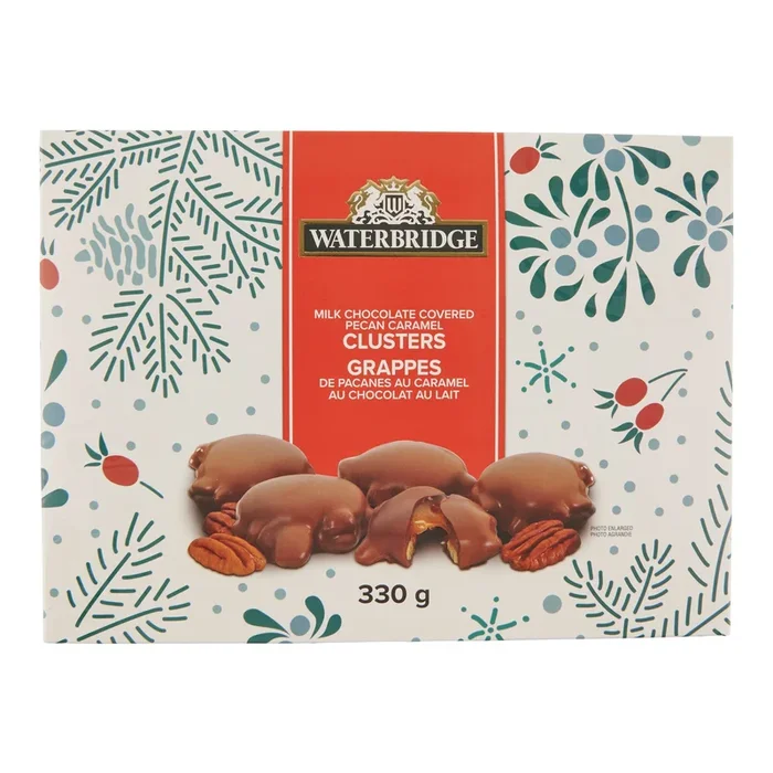 Waterbridge Chocolate Covered Pecan Clusters, 330 g