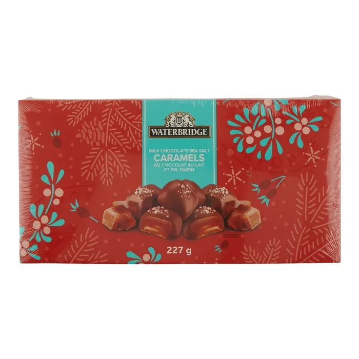 Waterbridge Milk Chocolate Sea Salt Caramels, 227 g
