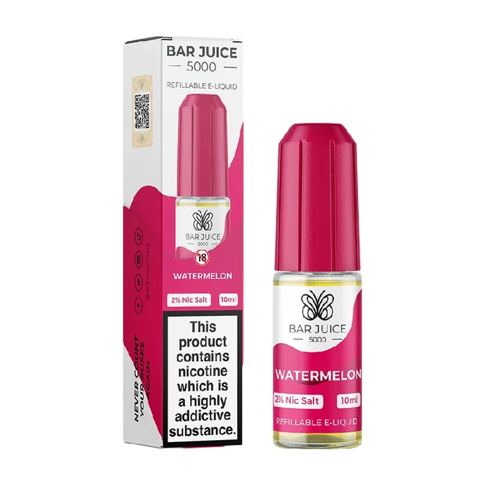 Watermelon Bar Juice 5000 Nic Salt E-Liquid 10ml