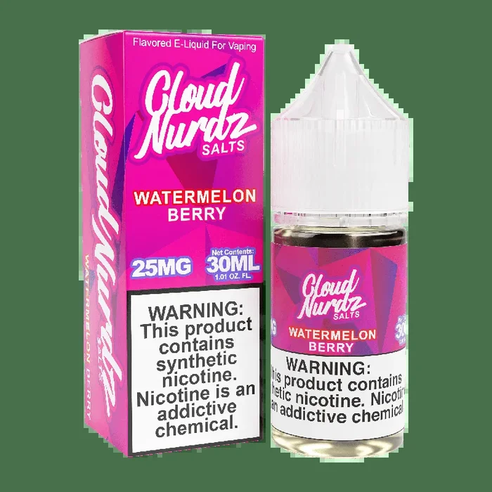 Watermelon Berry SALT – Cloud Nurdz – 30mL