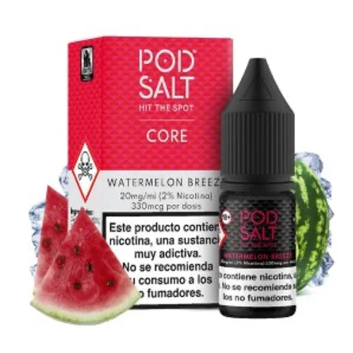 Watermelon Breeze 10ml (Sales de nicotina) (Pod Salt Core)