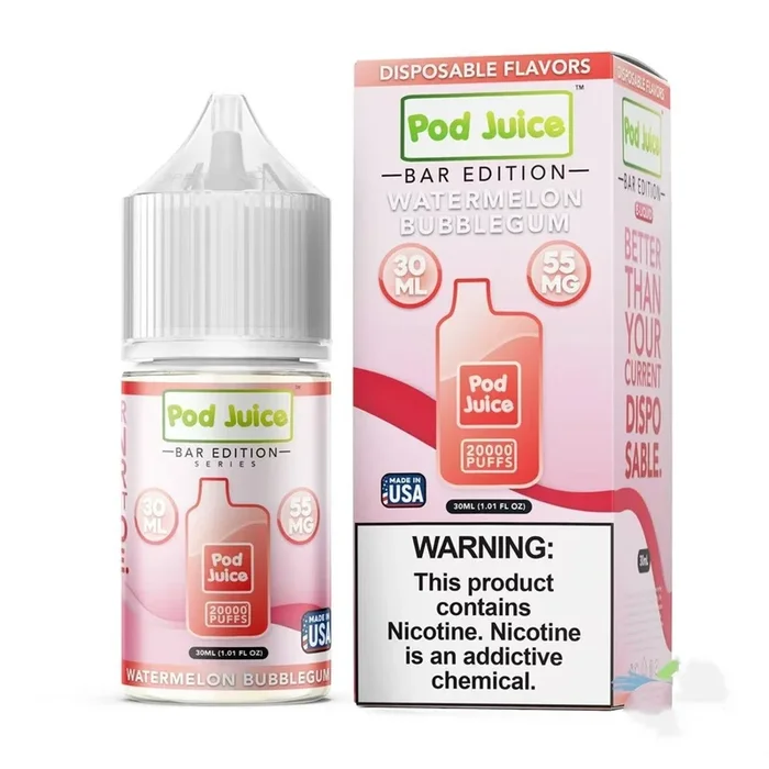 Watermelon Bubblegum – Pod Juice Bar Salt 30mL