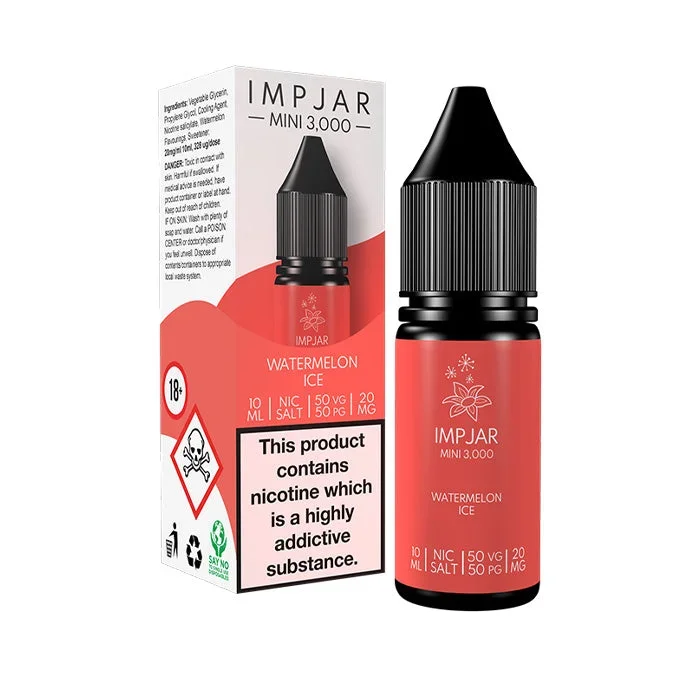 Watermelon Ice 10ml Nic Salt E-Liquid by Imp Jar