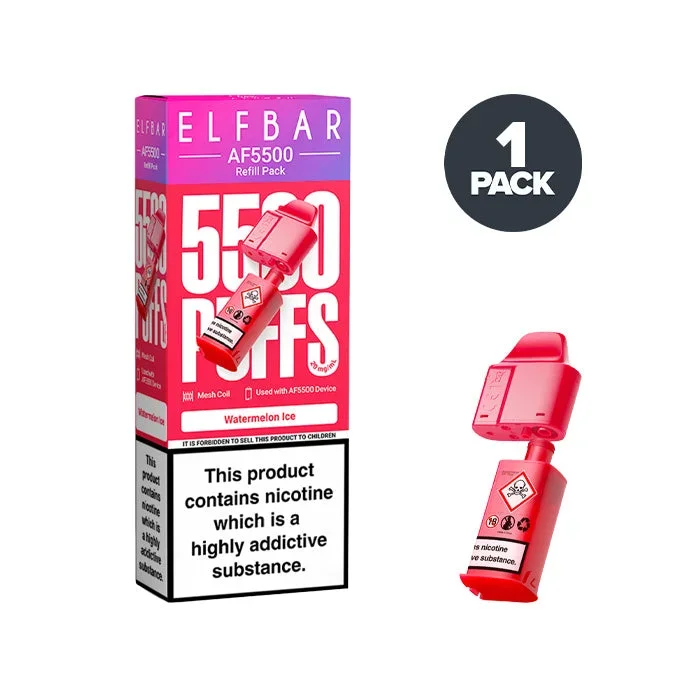 Watermelon Ice Elf Bar AF5500 Refill Pack