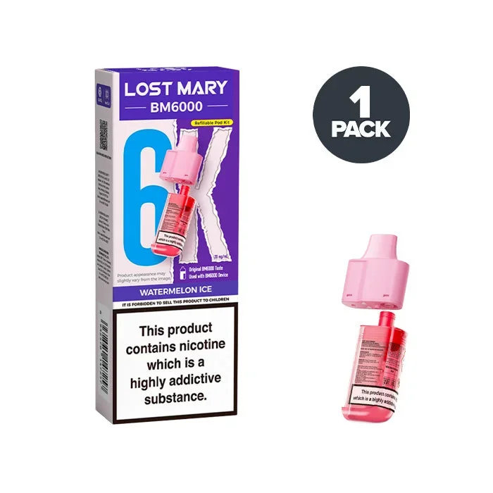 Watermelon Ice Lost Mary BM6000 Refill Pack