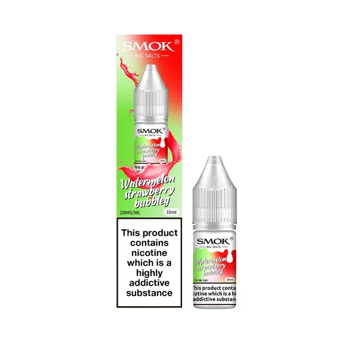 Watermelon Strawberry Bubblegum 10ml Nic Salt E-Liquid by Smok