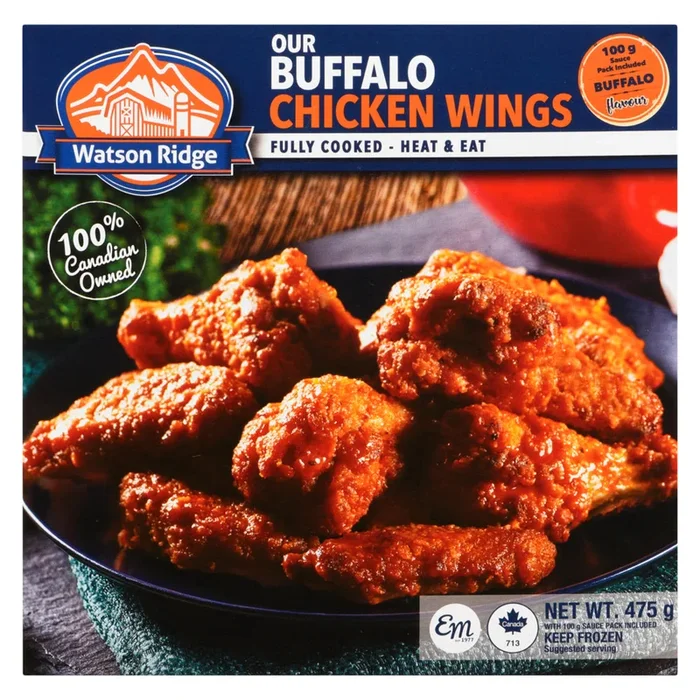 Watson Ridge Frozen Buffalo Chicken Wings, 475-g