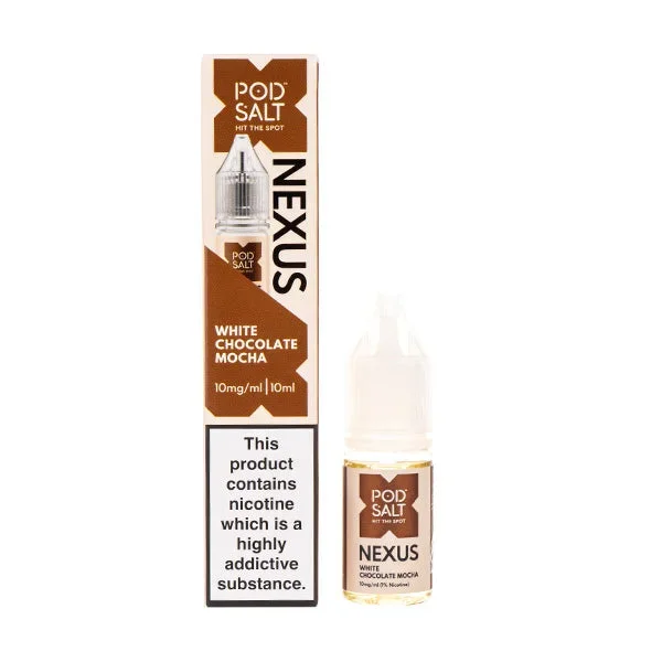 White Chocolate Mocha Nic Salt E-Liquid by Pod Salt Nexus