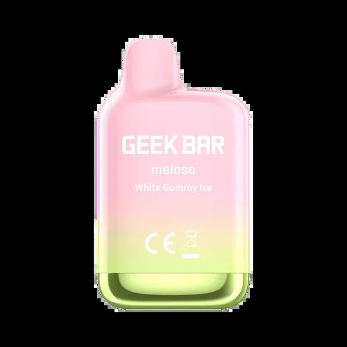 White Gummy Ice Geek Bar Meloso Mini 1500 Puffs