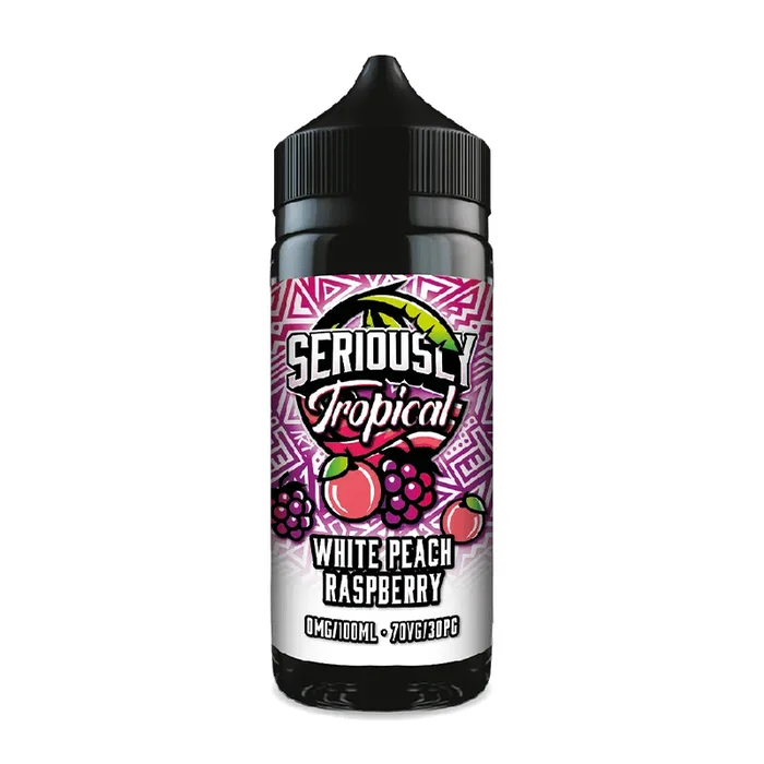 White Peach Raspberry Seriously Tropical 100ml by Doozy Vape