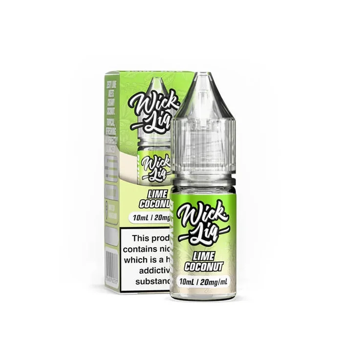 Wick Liq Bar Juice Lime Coconut 10ml Nic Salts E-Liquid