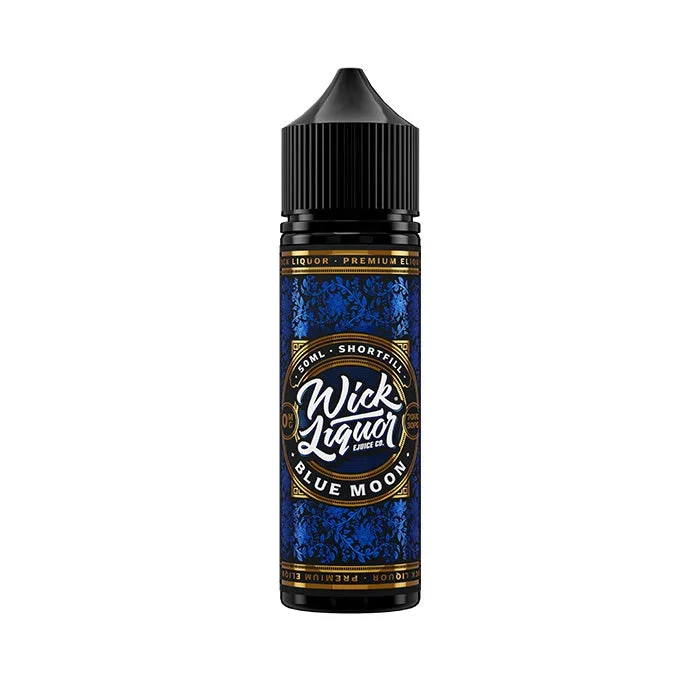 Wick Liquor Blue Moon Big Block 50ml Shortfill E-Liquid