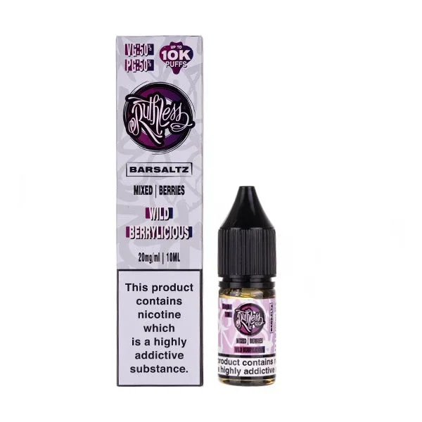 Wild Berrylicious Nic Salt E-Liquid by Ruthless Bar Saltz