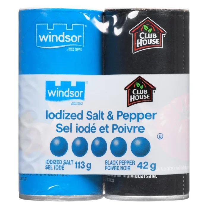 Windsor Iodized Salt & Pepper