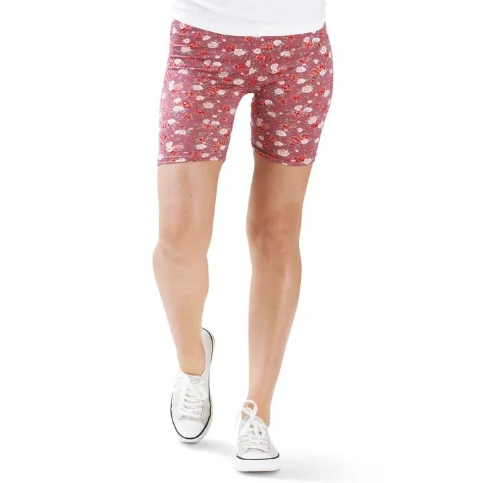 Women’s Printed Bike Shorts, Assorted