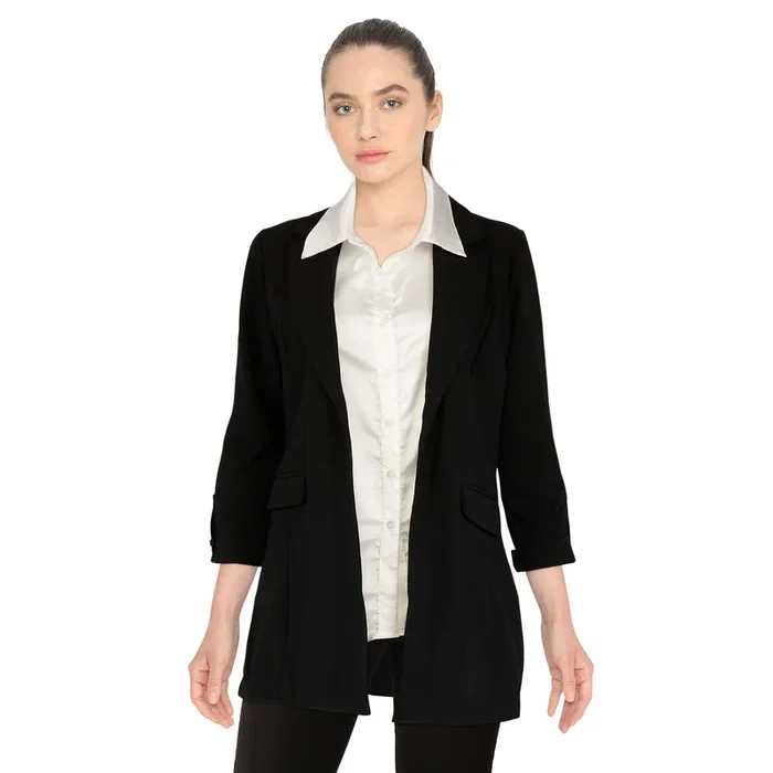 Women’s Scuba Blazer with Tabs