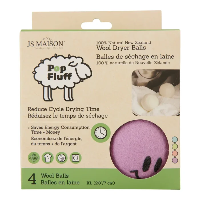 Wool Dryer Balls, 4-Pack