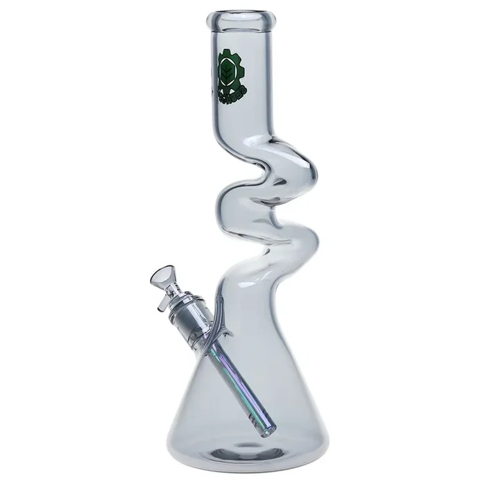 XL Electro Zig Zag Beaker Glass Water Pipe – 15 Inches