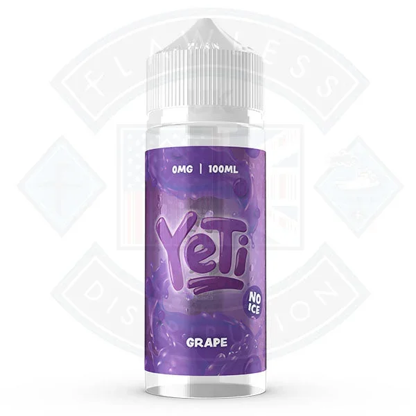 Yeti Defrosted – Grape No Ice 100ml 0mg Shortfill E-Liquid