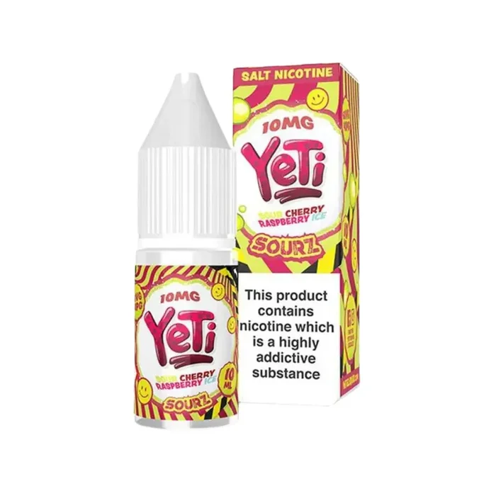 Yeti Sourz Sour Cherry Raspberry Ice 10ml Nic Salt