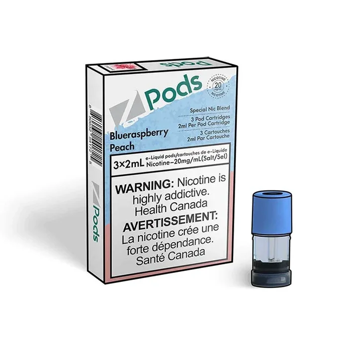 Z Pods – S Compatible – Blue Raspberry Peach (ON)