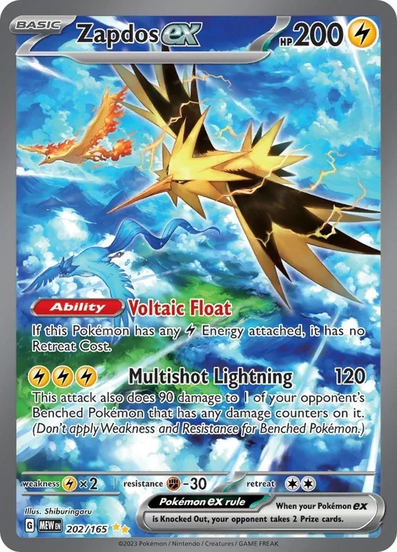 Zapdos ex (202/165) (MEW)